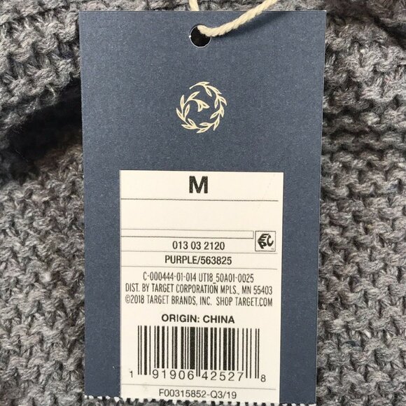 Universal Thread Womens Size Medium Sweater Turtle Neck Gray Purple New - Picture 5 of 12